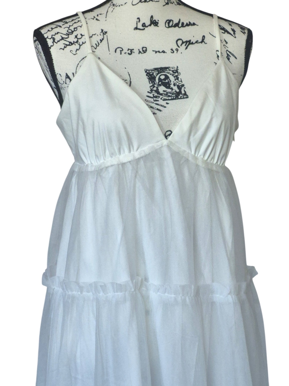 English Factory Tulle Contrast Midi Dress SZ M - Picture 5 of 9